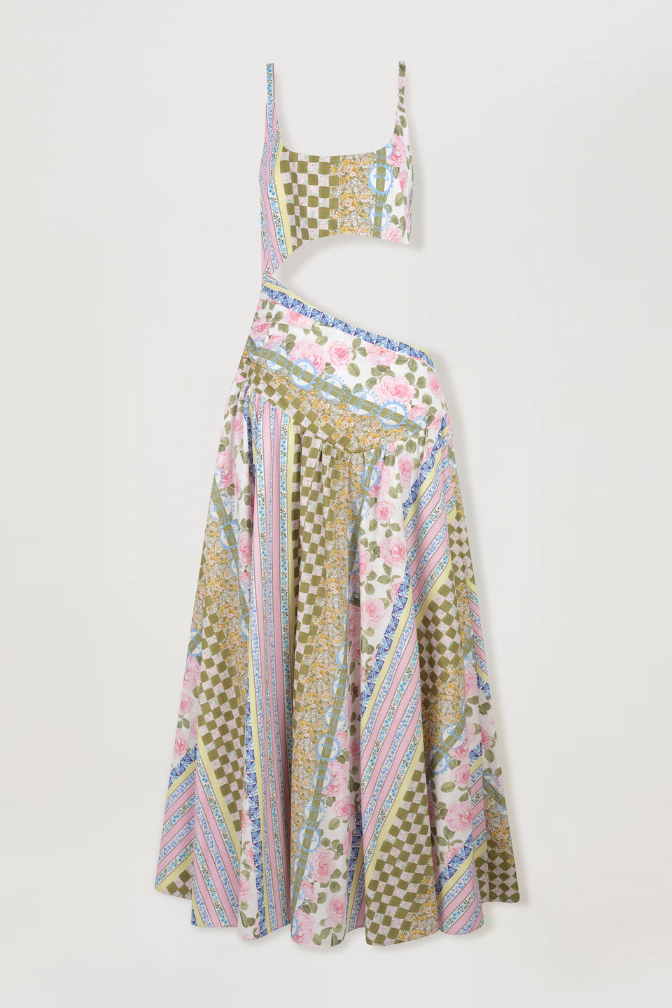Robe longue en popeline Liberty
