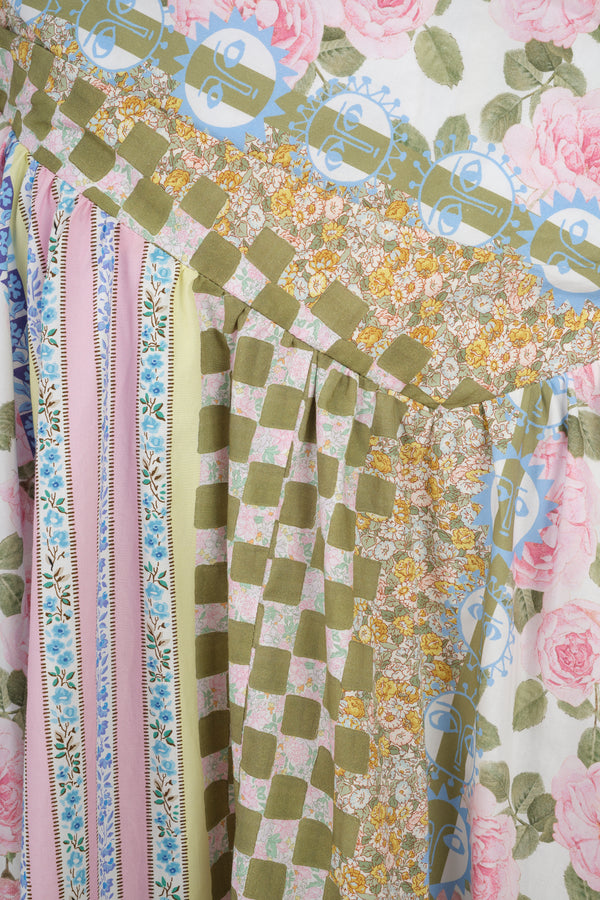 Robe longue en popeline Liberty