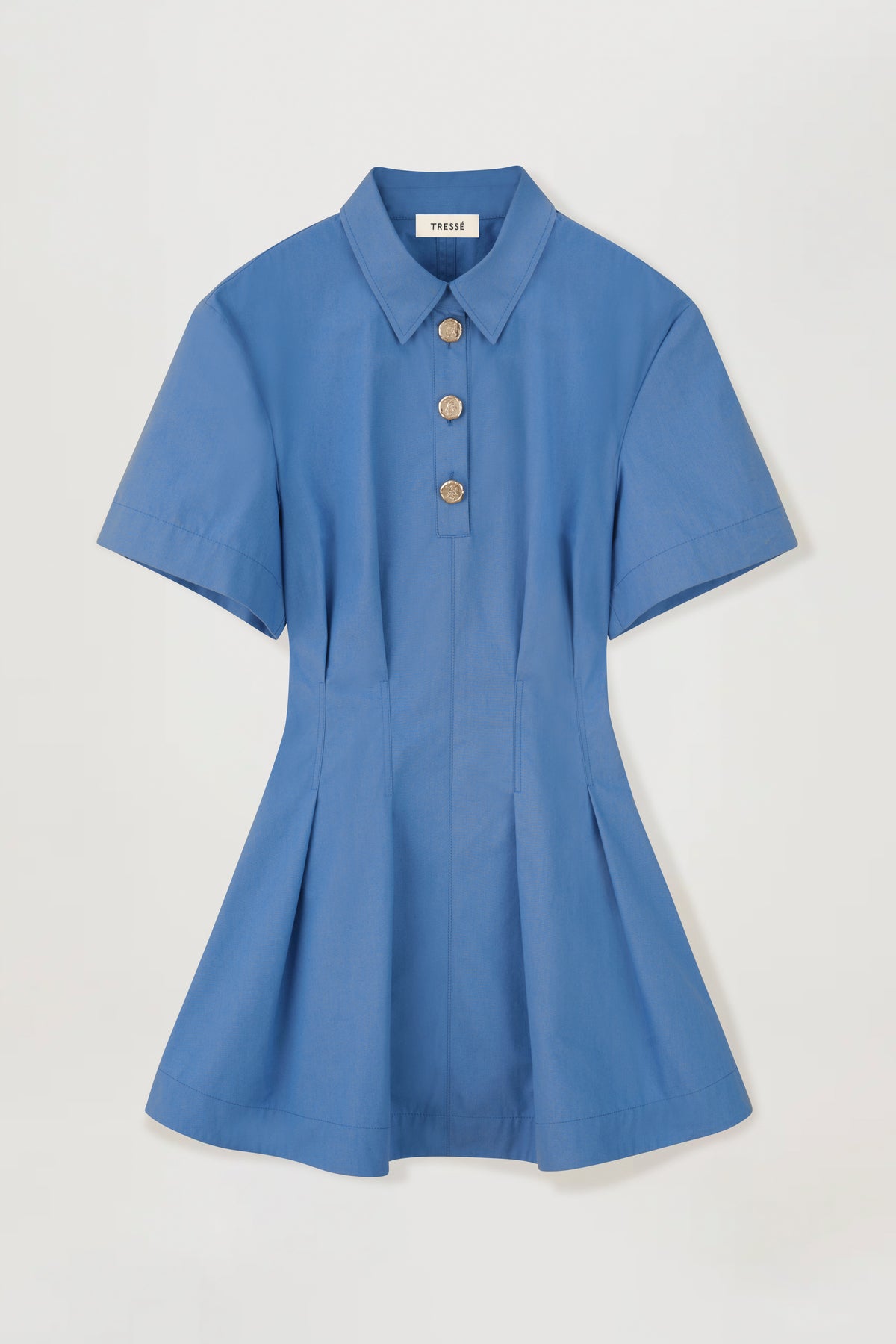 Plissiertes Kleid mit freiem Rücken