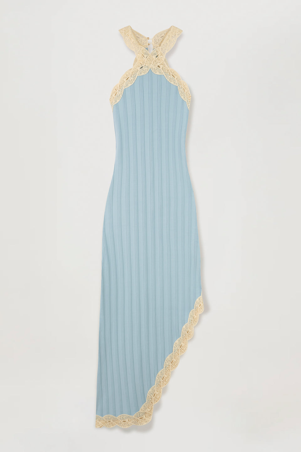 Asymmetrical knit dress