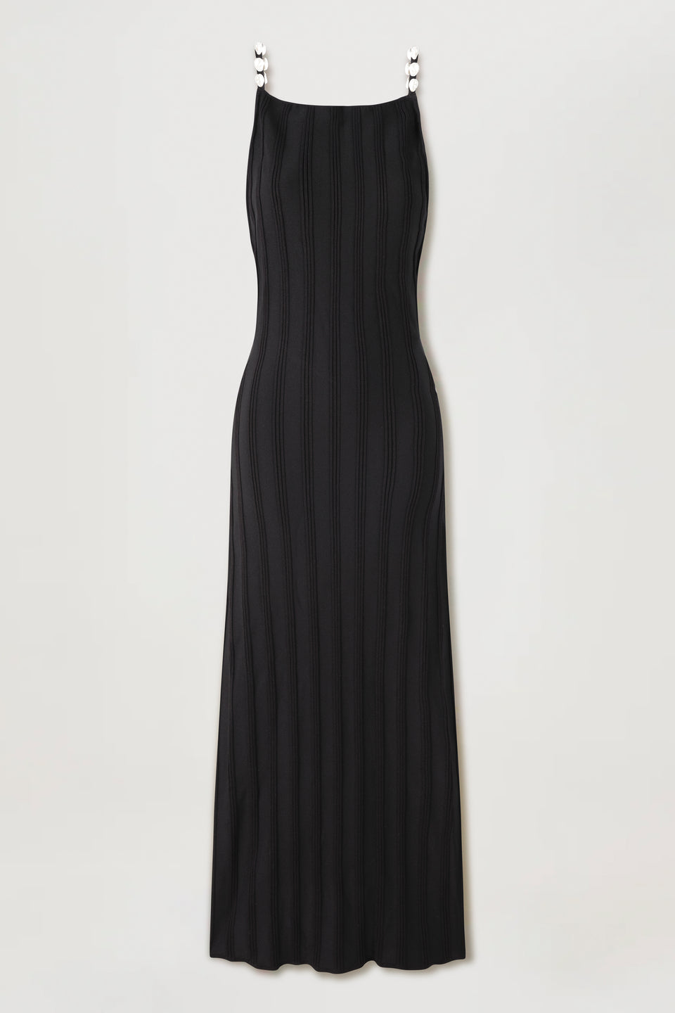 Robe longue en maille dos nu