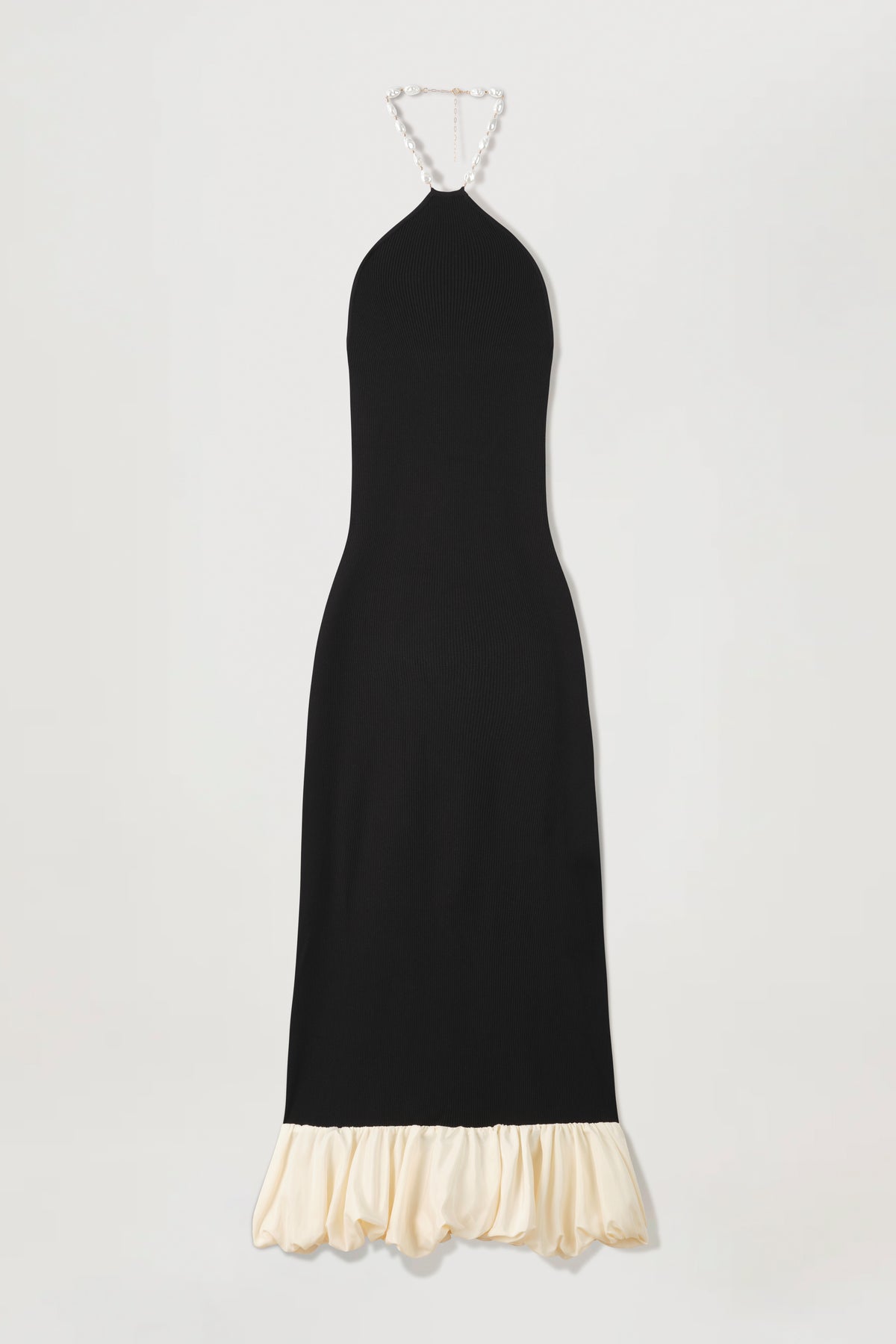 Long two-tone dress