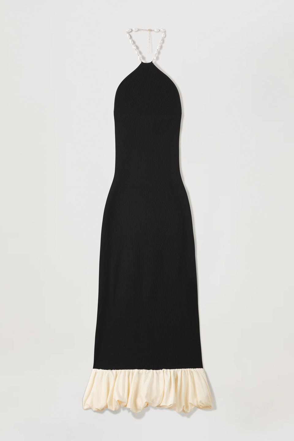 Robe longue bi-matière