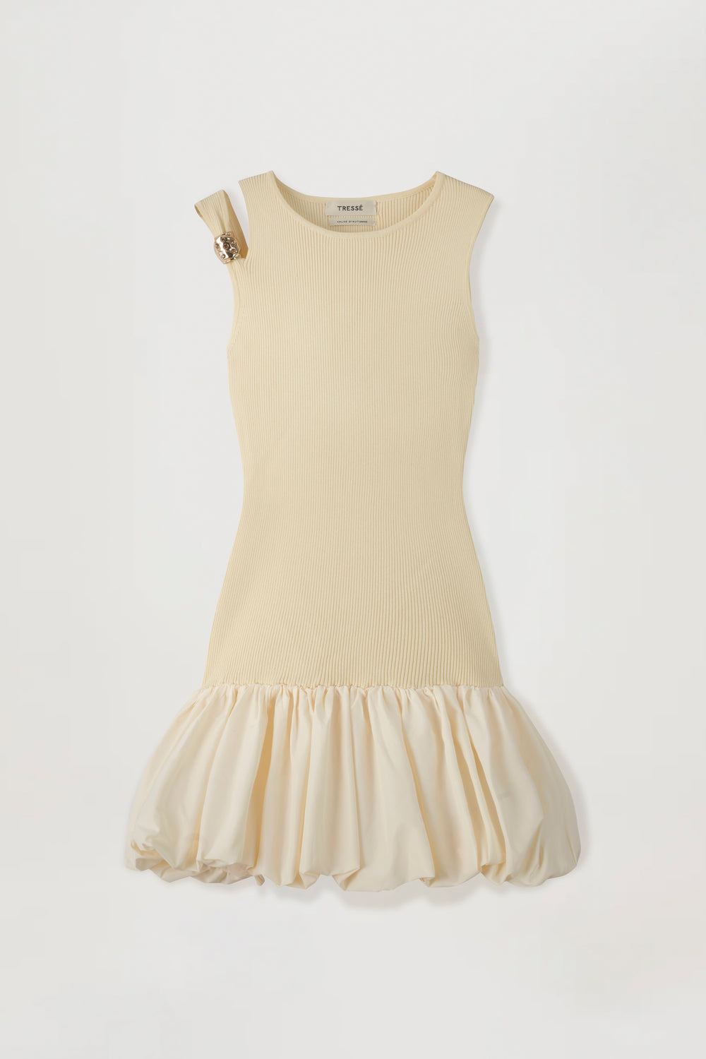 Robe courte bi-matière