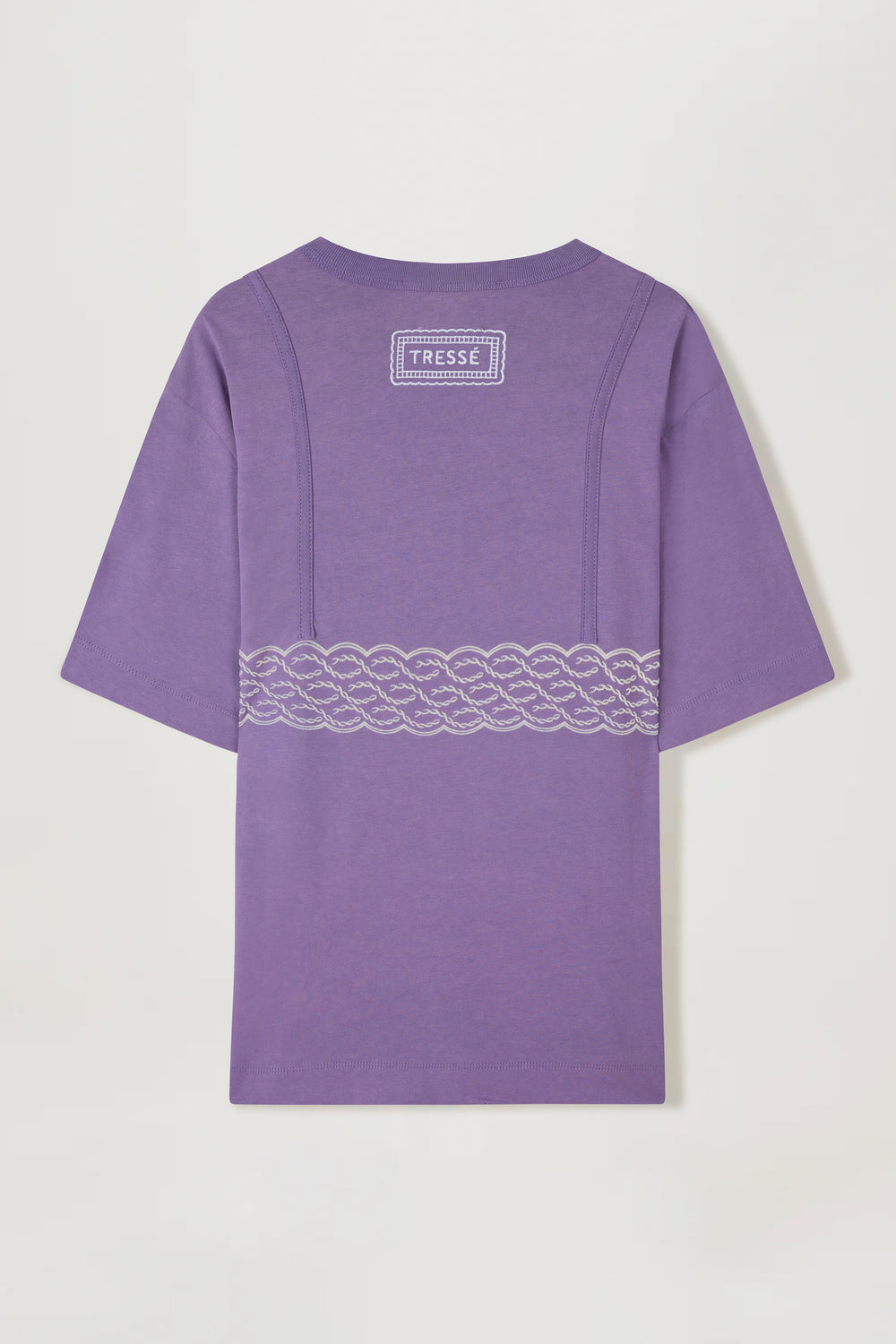 T-shirt with a lace-top look