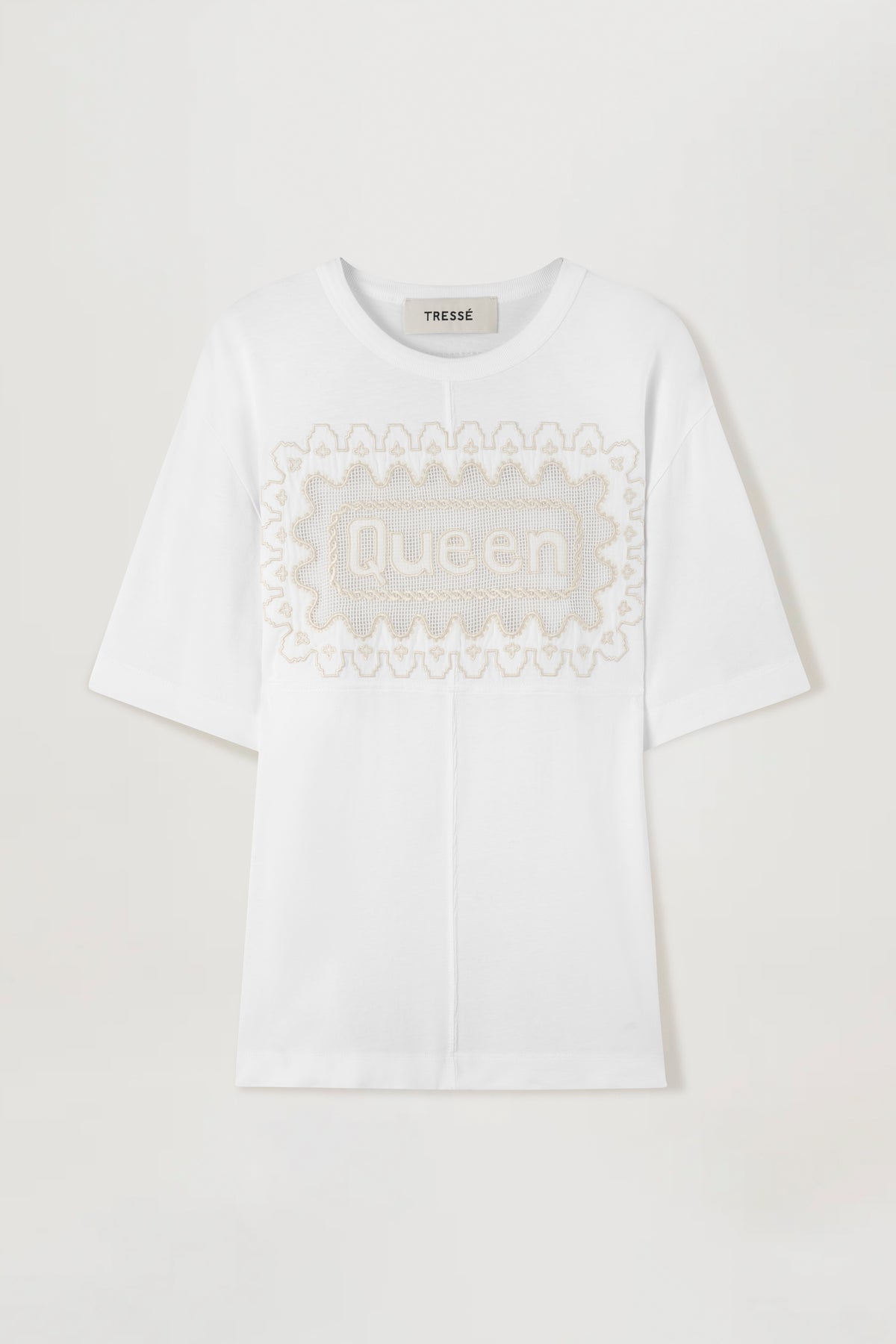 Camiseta con aplicación de bordado