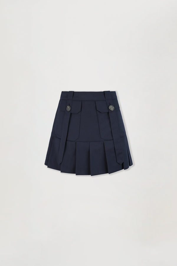 Short pleated skirt