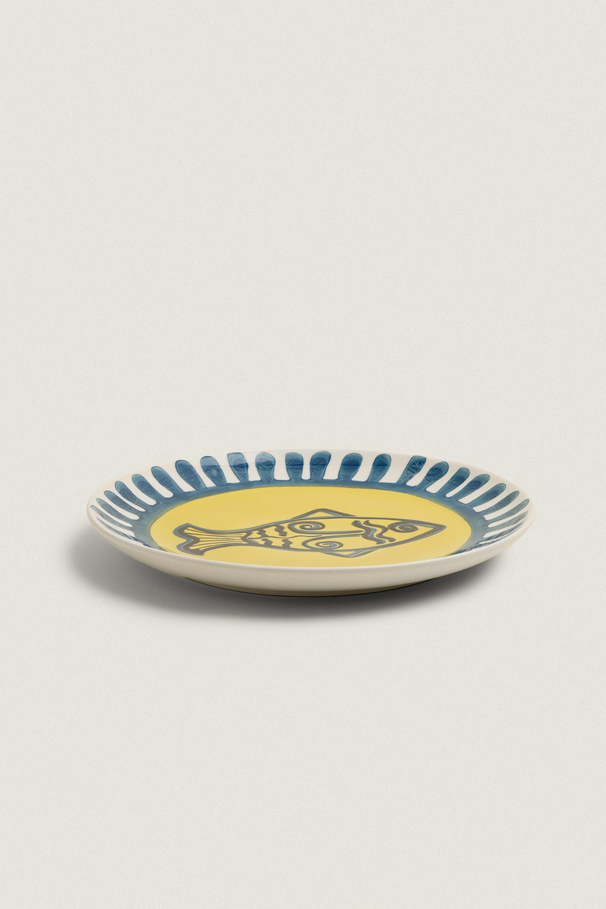Plato de postre pez