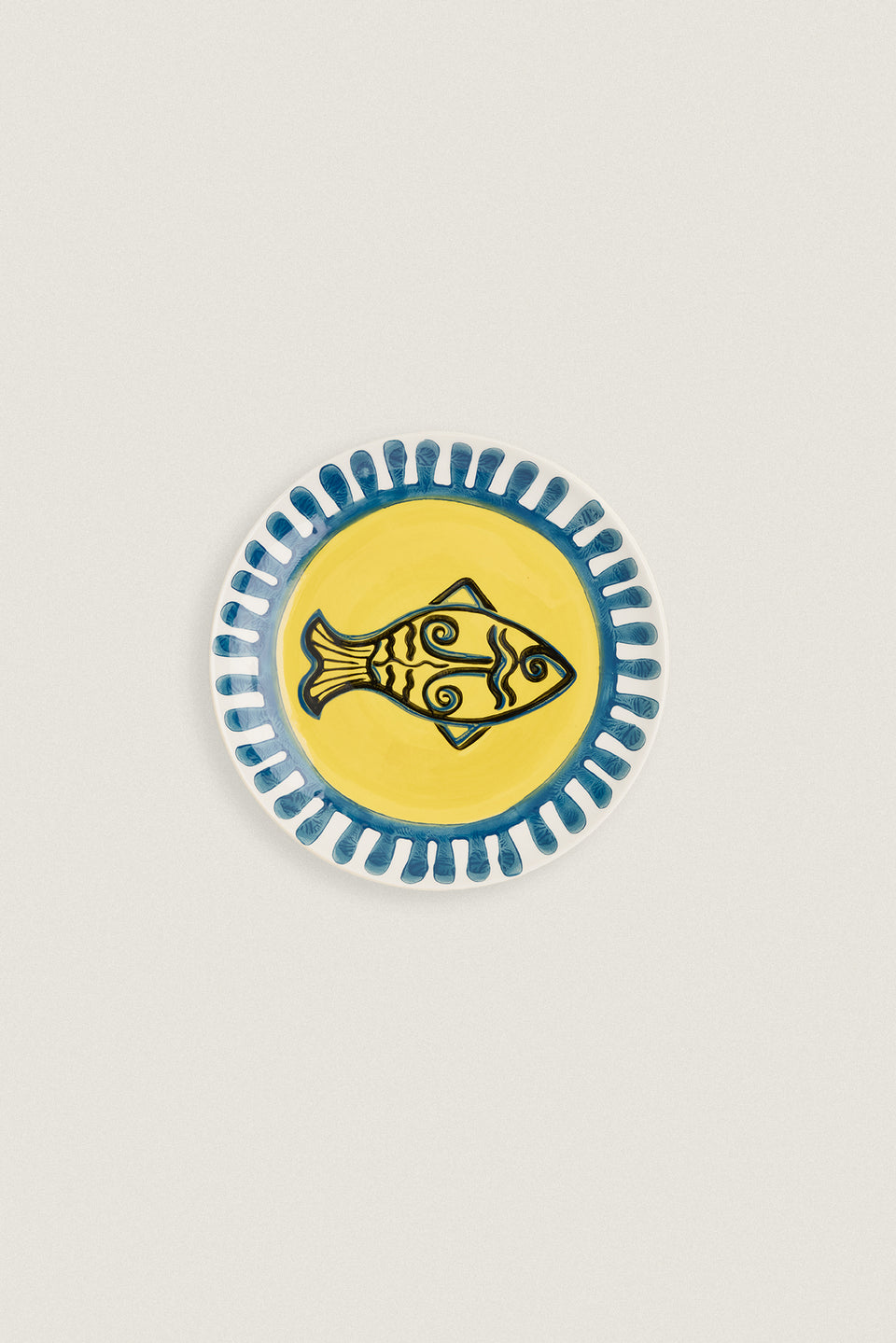 Assiette à dessert poisson