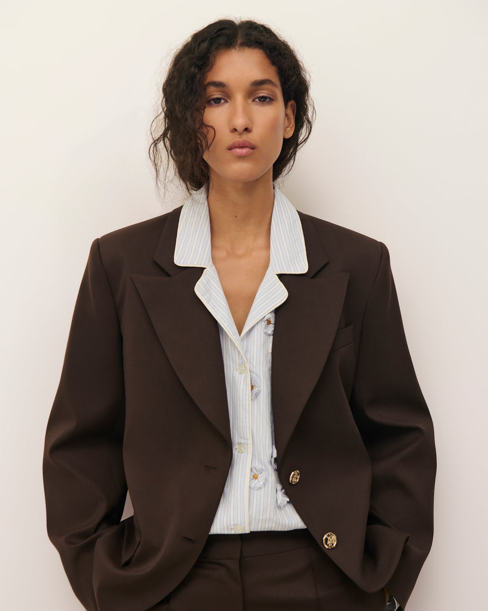 Veste de tailleur à martingale