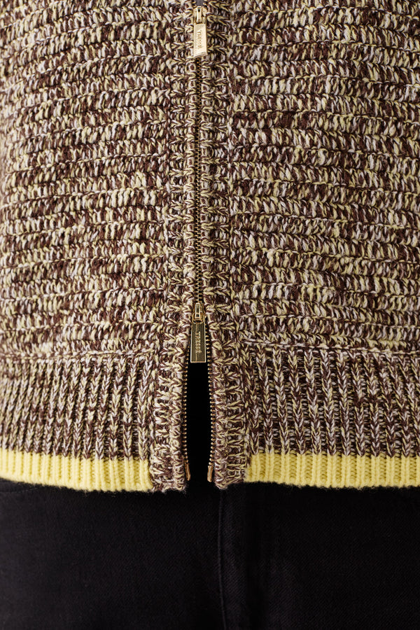 Cardigan en maille à col large