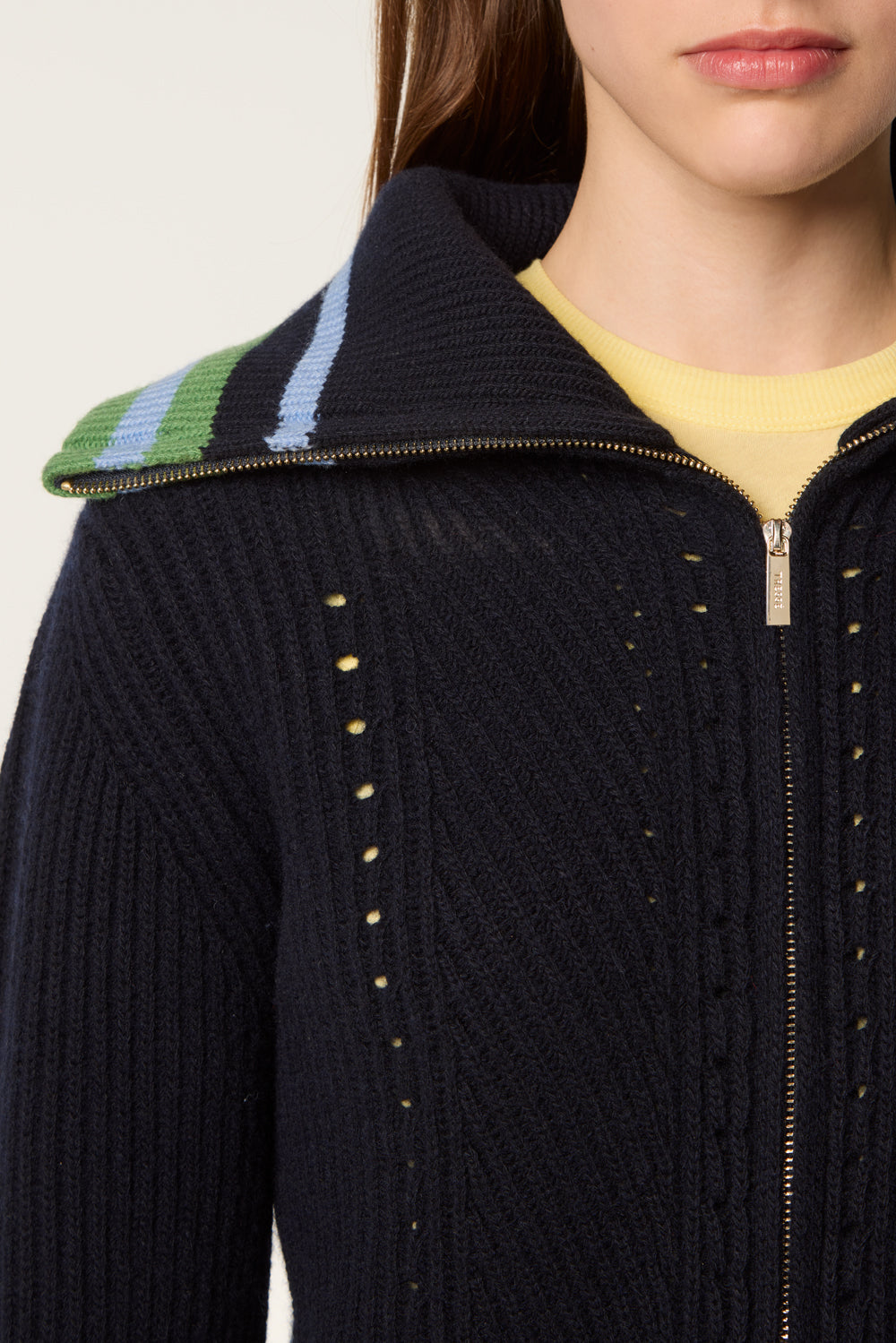 Two-tone cardigan