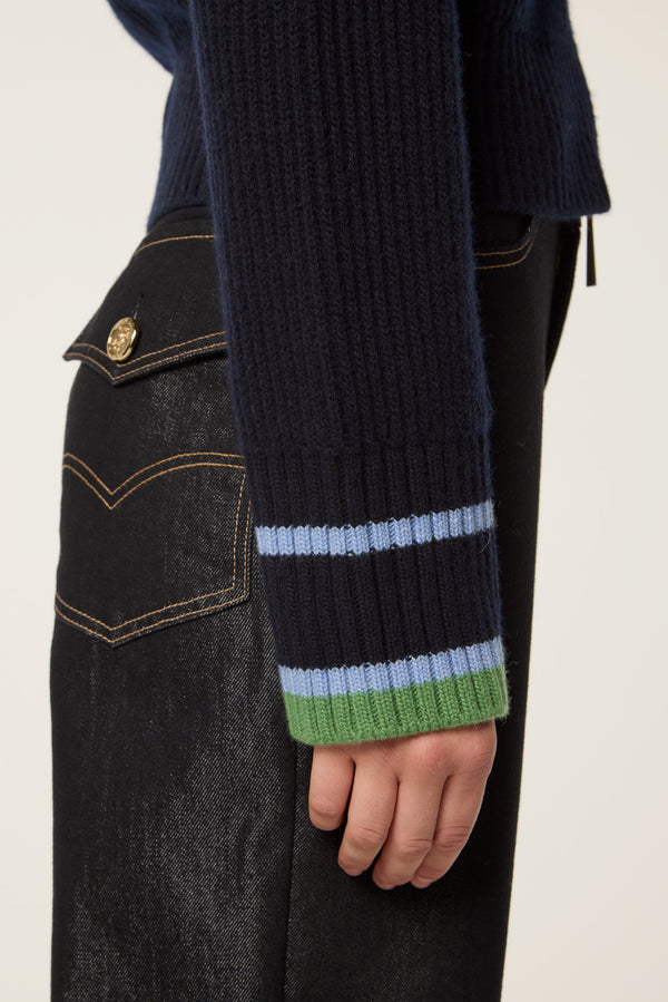 Two-tone cardigan