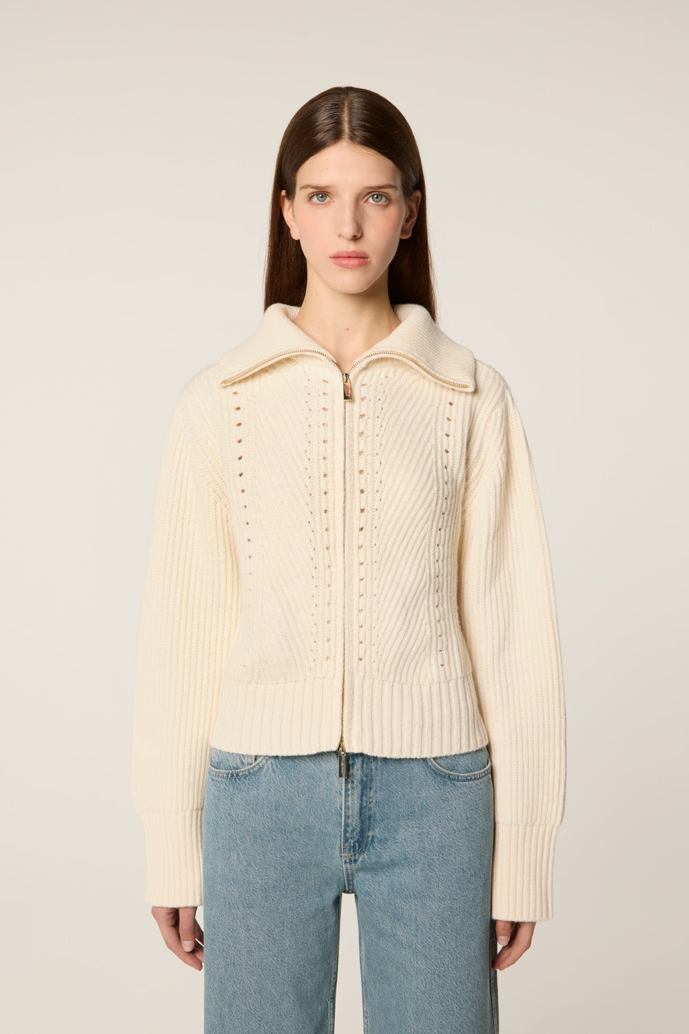 Cardigan zippé