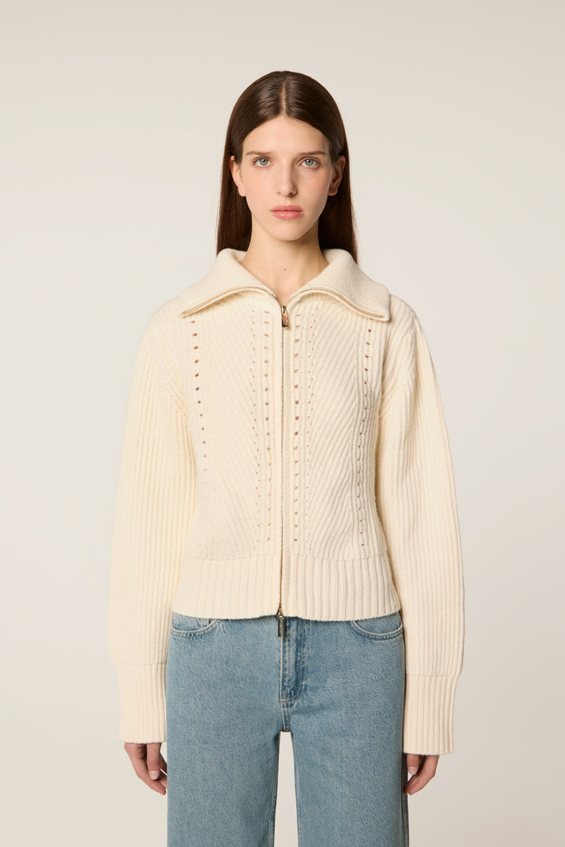 Zipped cardigan