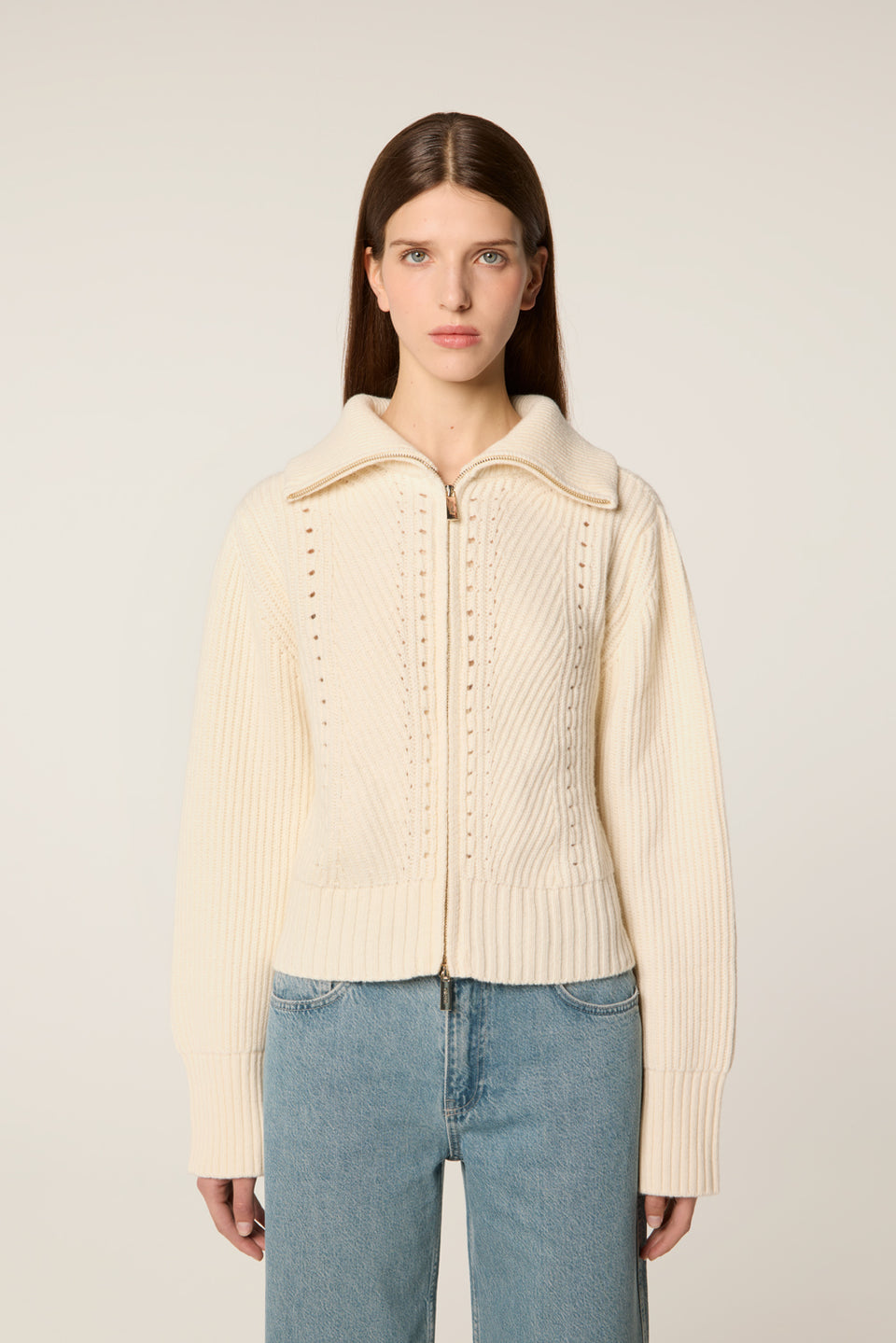 Cardigan zippé