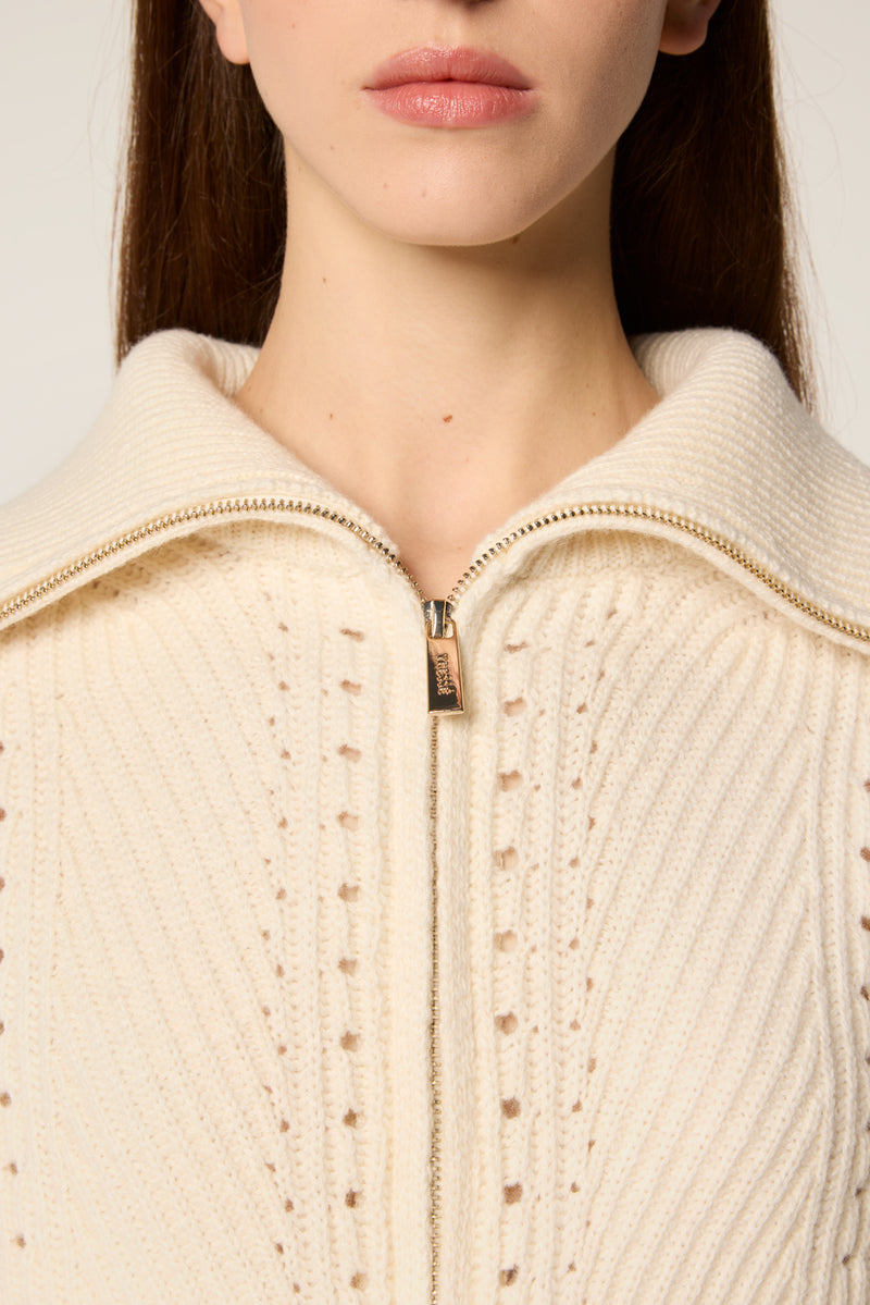 Zipped cardigan