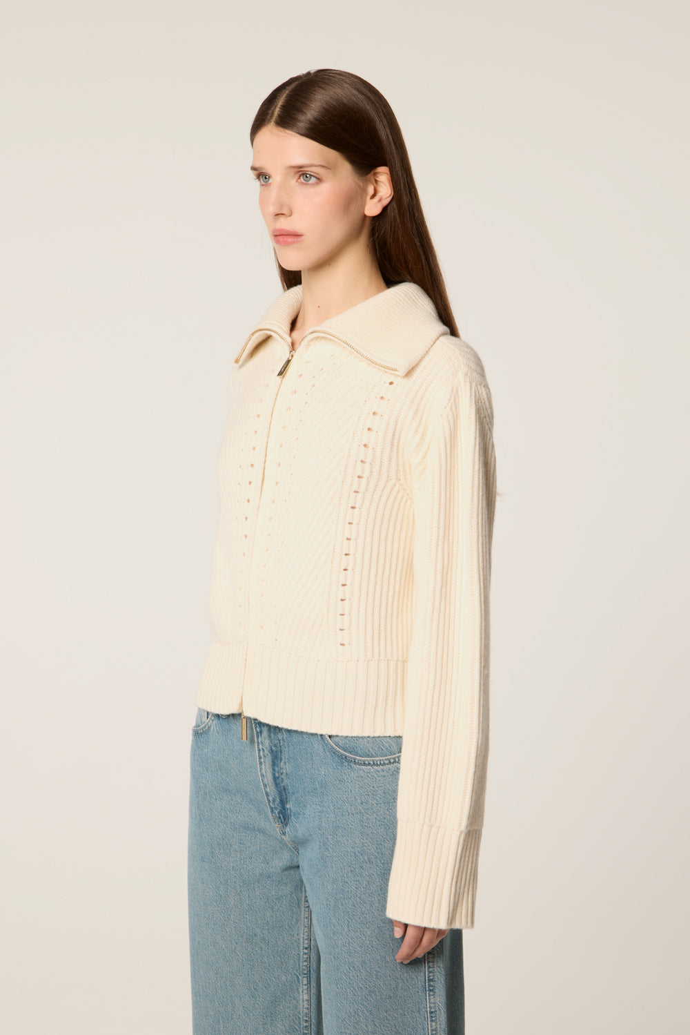 Cardigan zippé