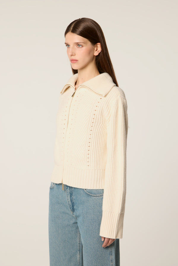 Zipped cardigan