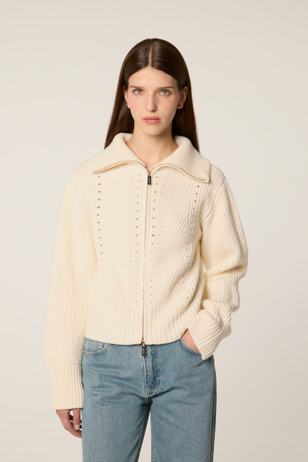 Zipped cardigan