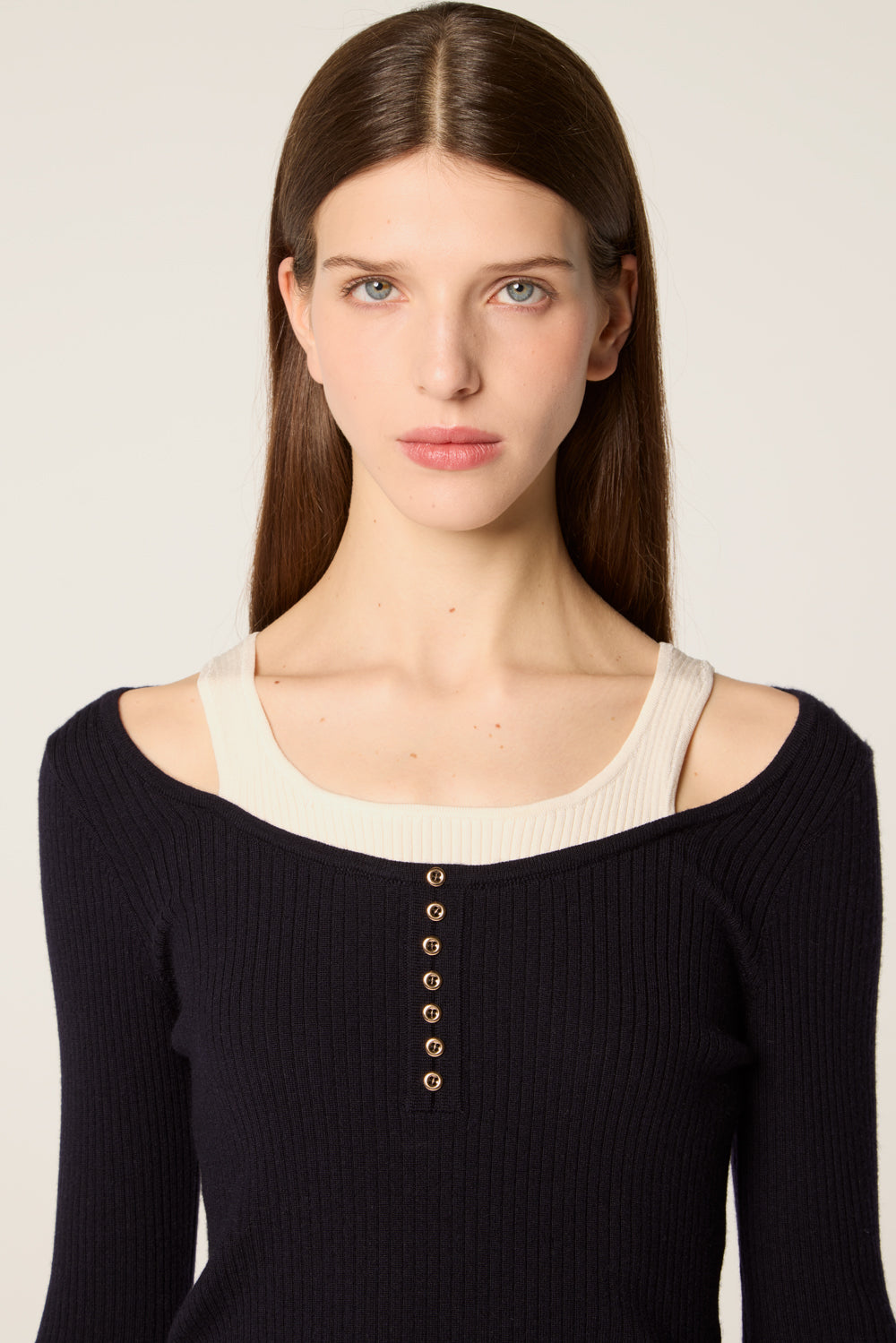 Layered effect top