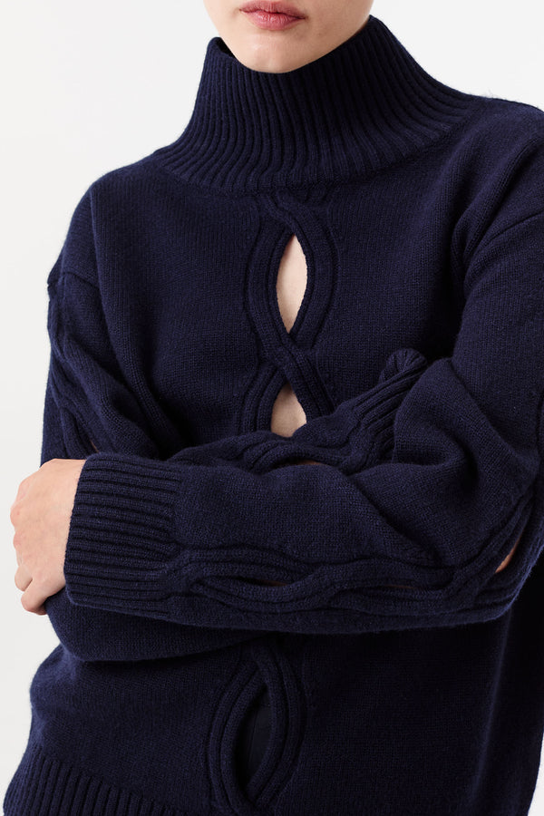 High-neck sweater