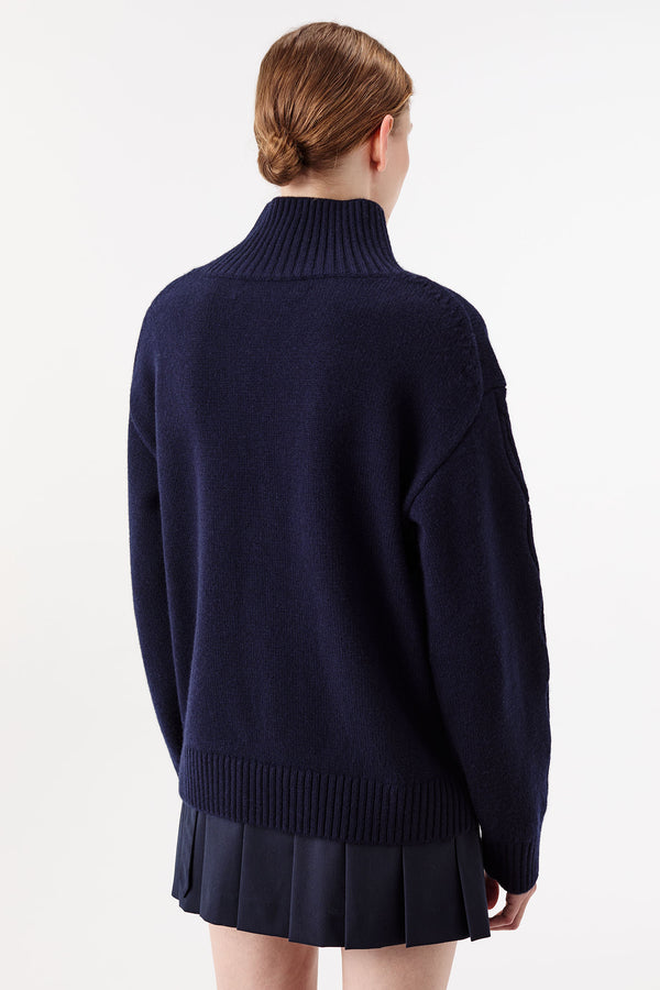 High-neck sweater