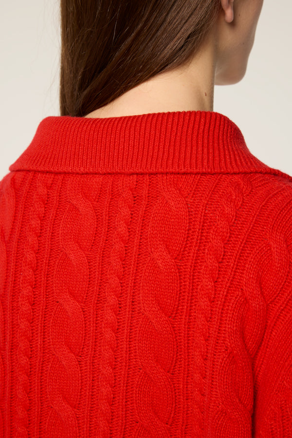 Cable knit sweater