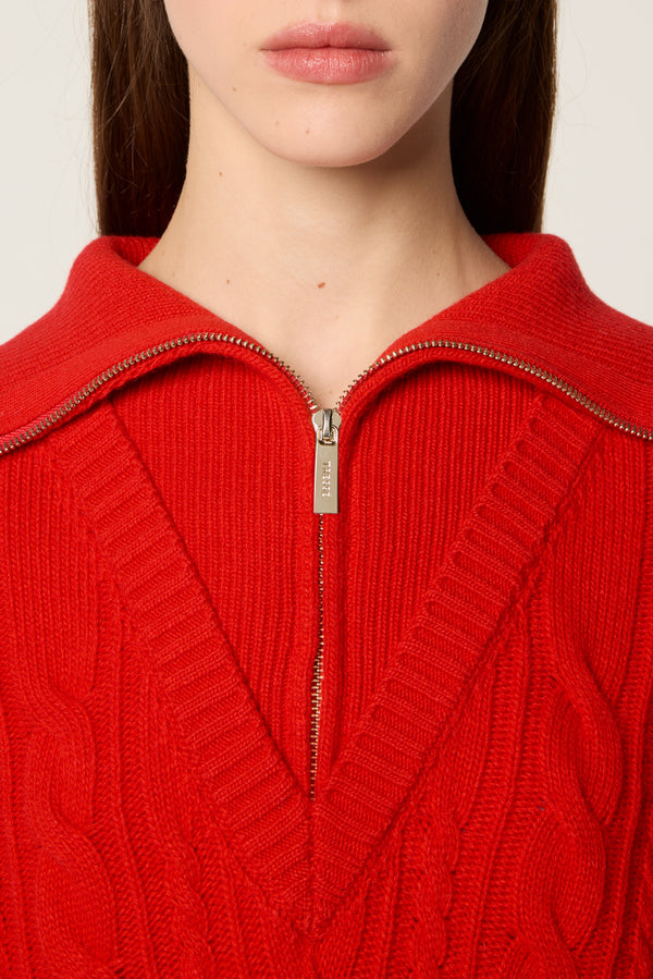 Cable knit sweater