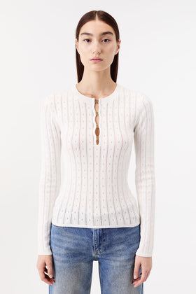 Fine knit top