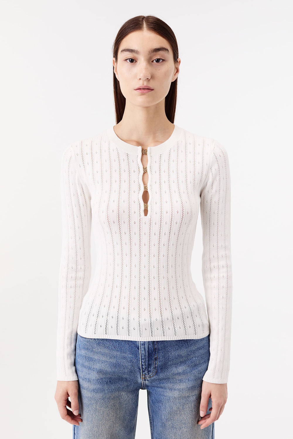 Fine-knit top