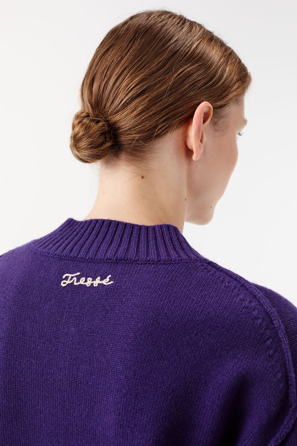 Pull épais à col châle