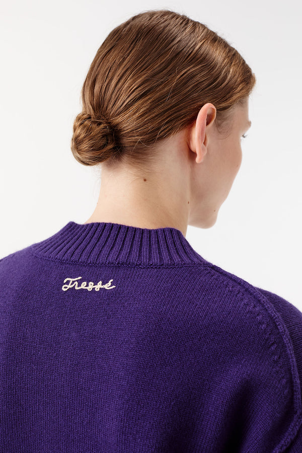 Pull épais à col châle