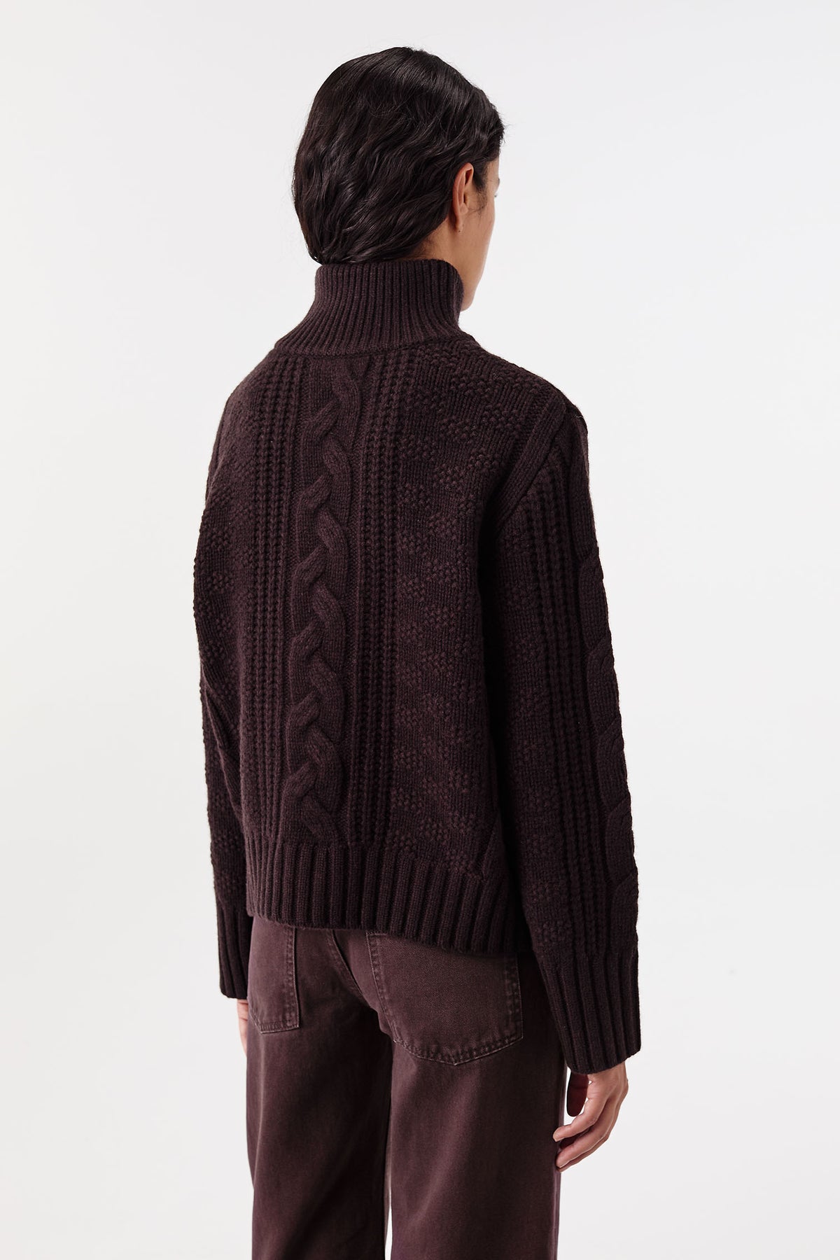 Trucker-collar sweater