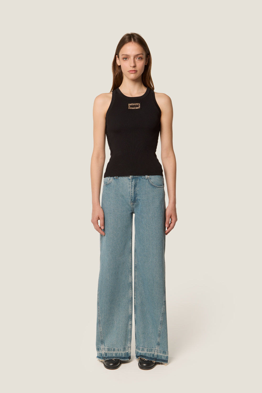 Lace claw top