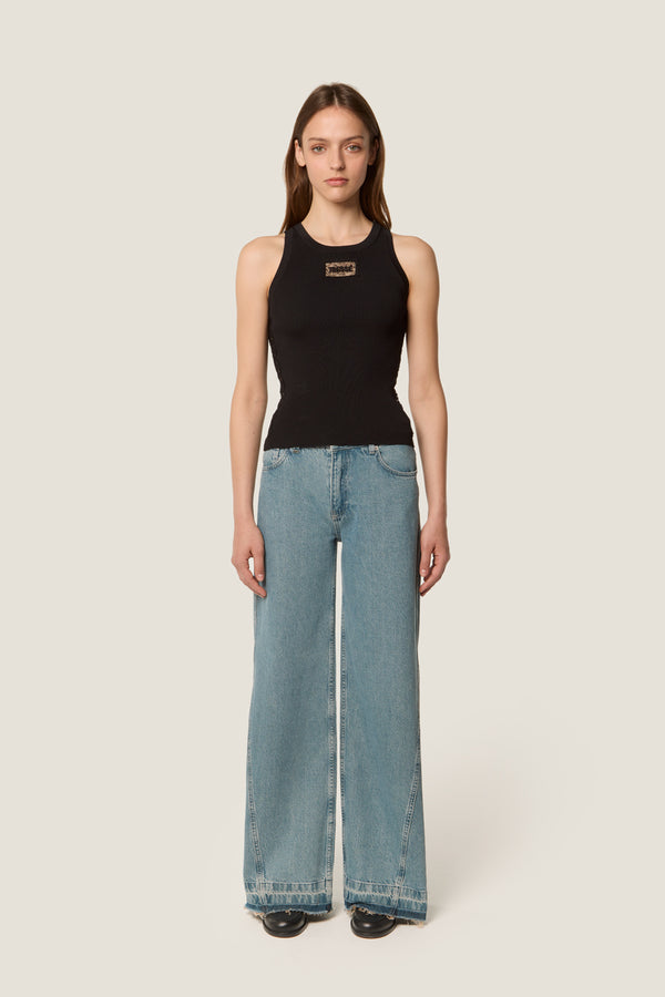 Lace claw top