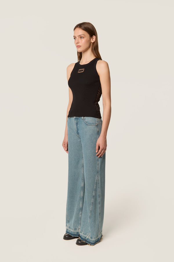 Lace claw top
