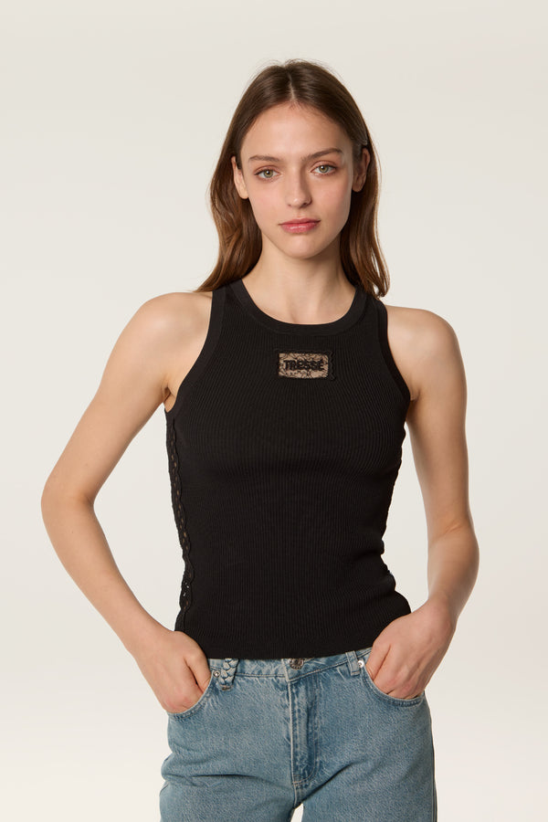 Lace claw top