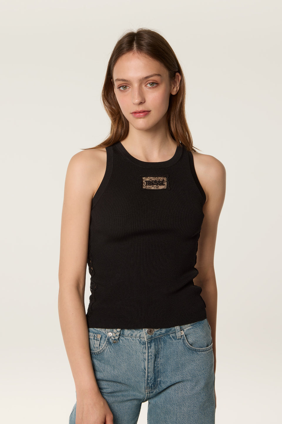 Top à griffe dentelle
