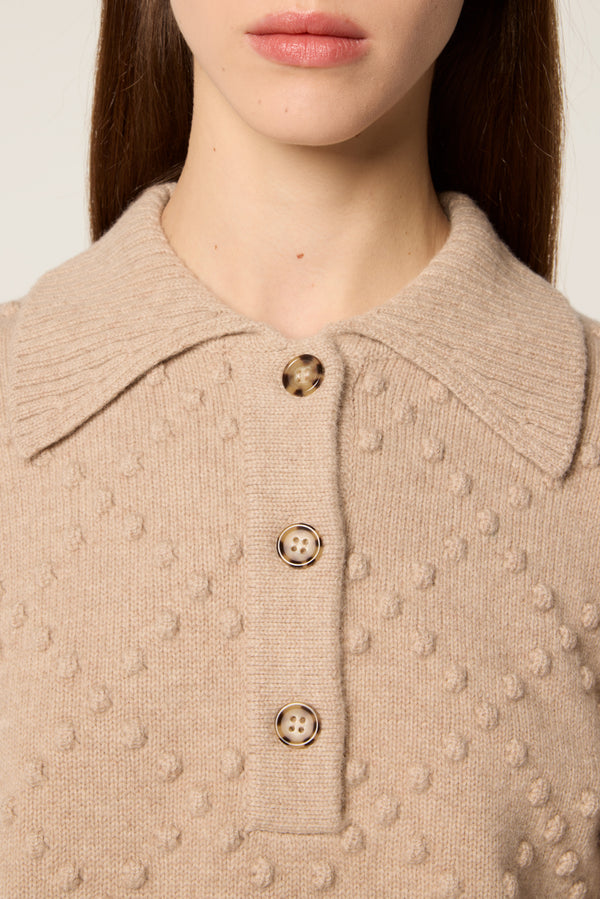 Textured wool sweater