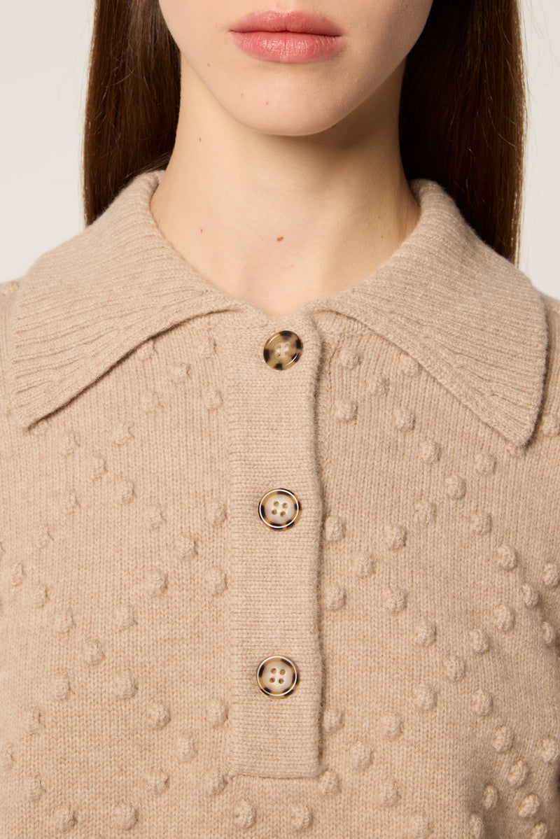 Textured wool sweater
