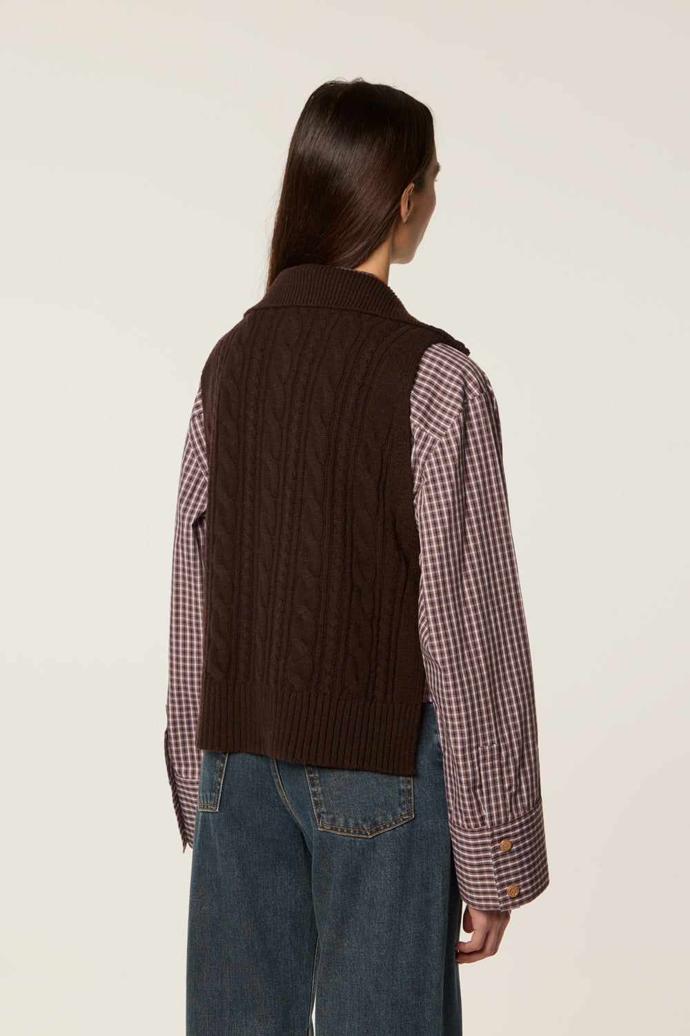 Ärmelloser Pullover