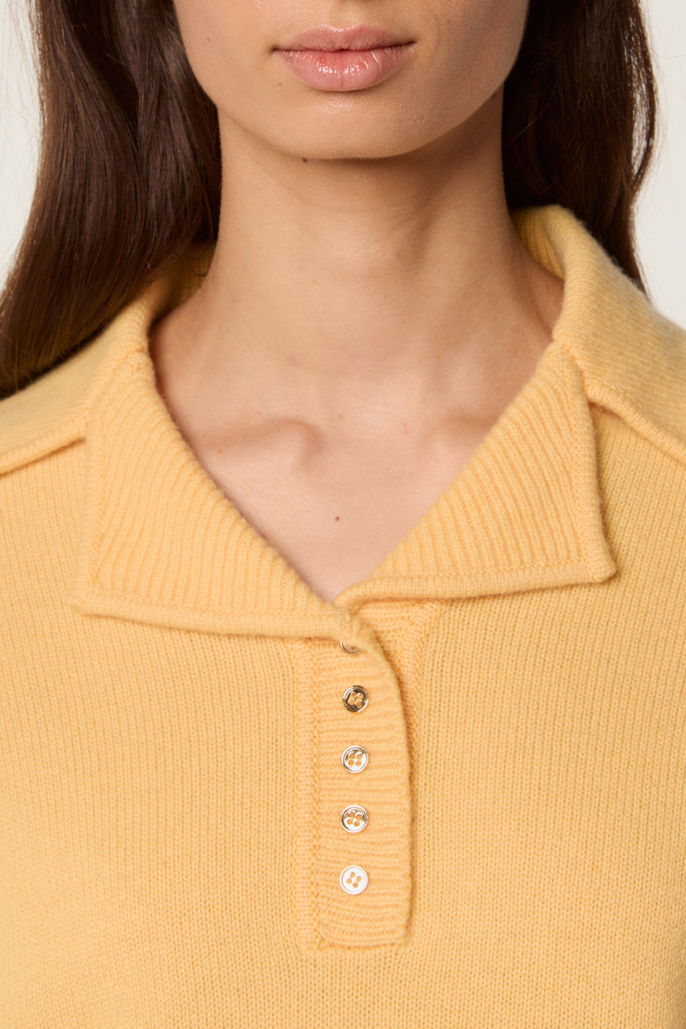 Flat neck sweater