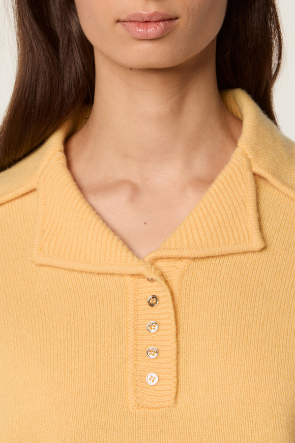 Flat neck sweater