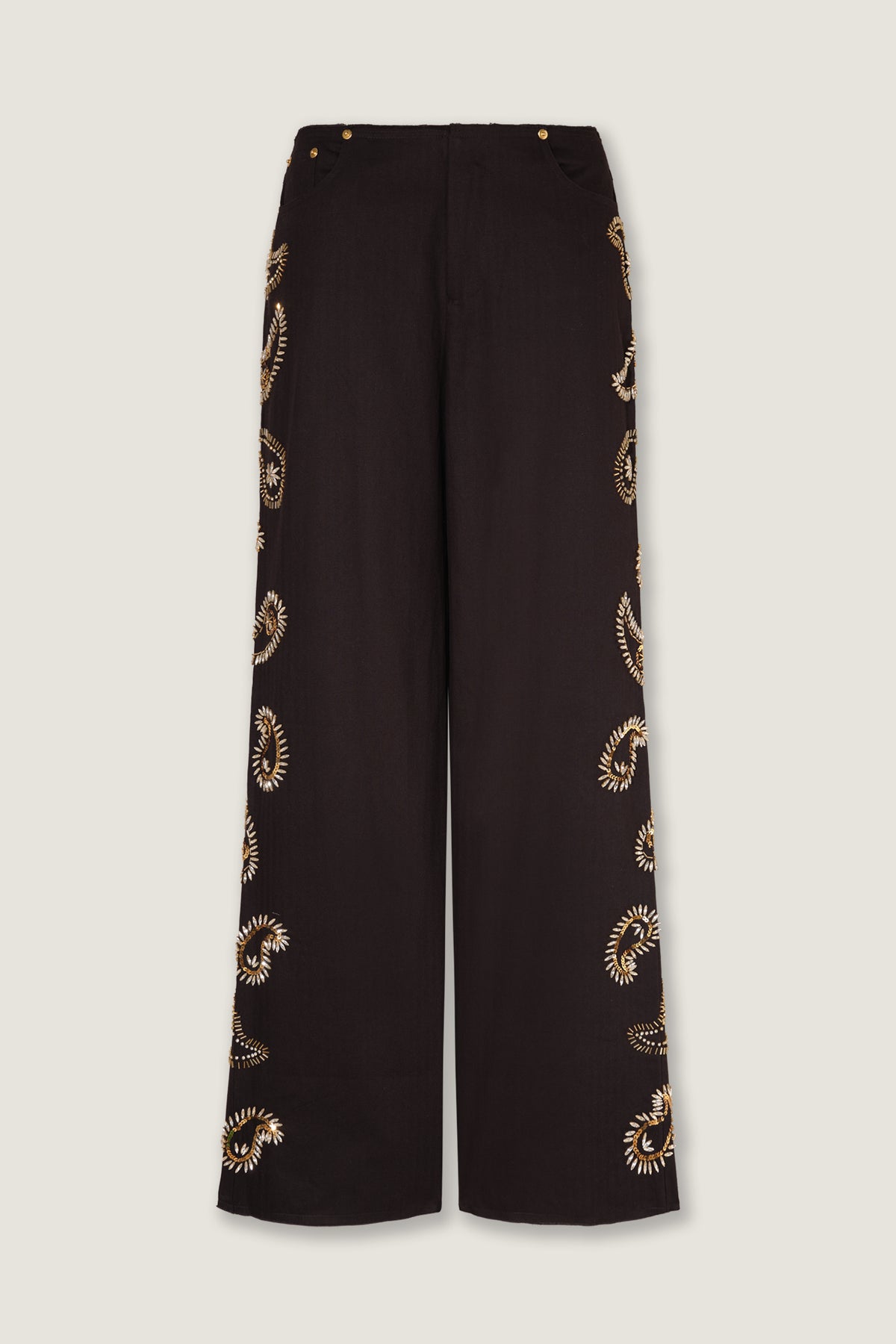Pantalon brodé