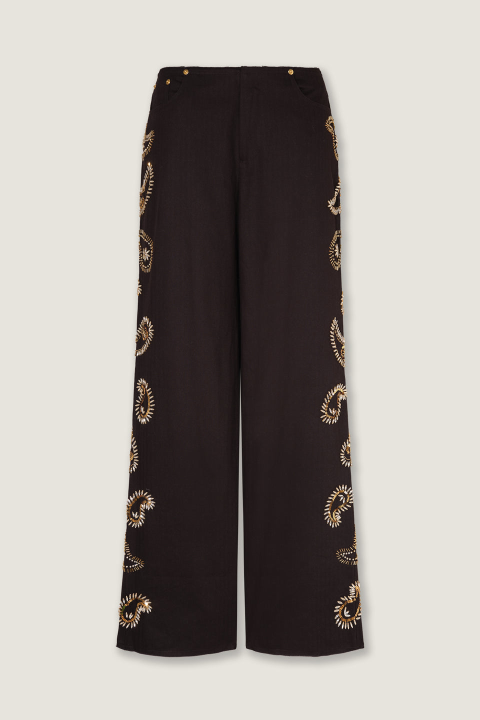 Pantalon brodé