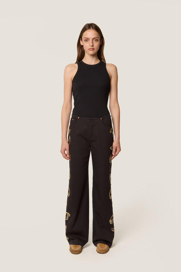 Embroidered pants