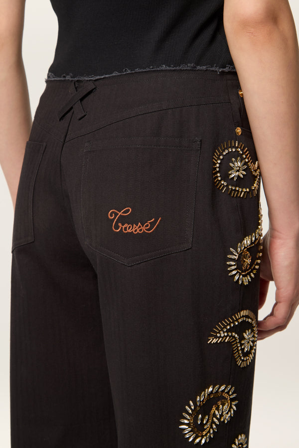 Embroidered pants