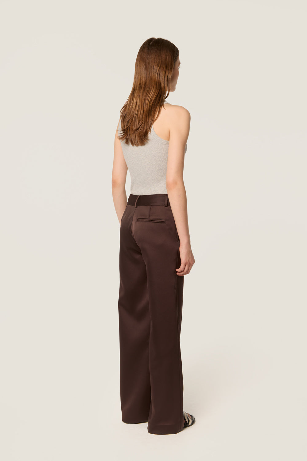 Pantalon en satin