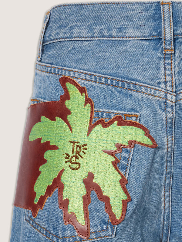 Palm jacron denim